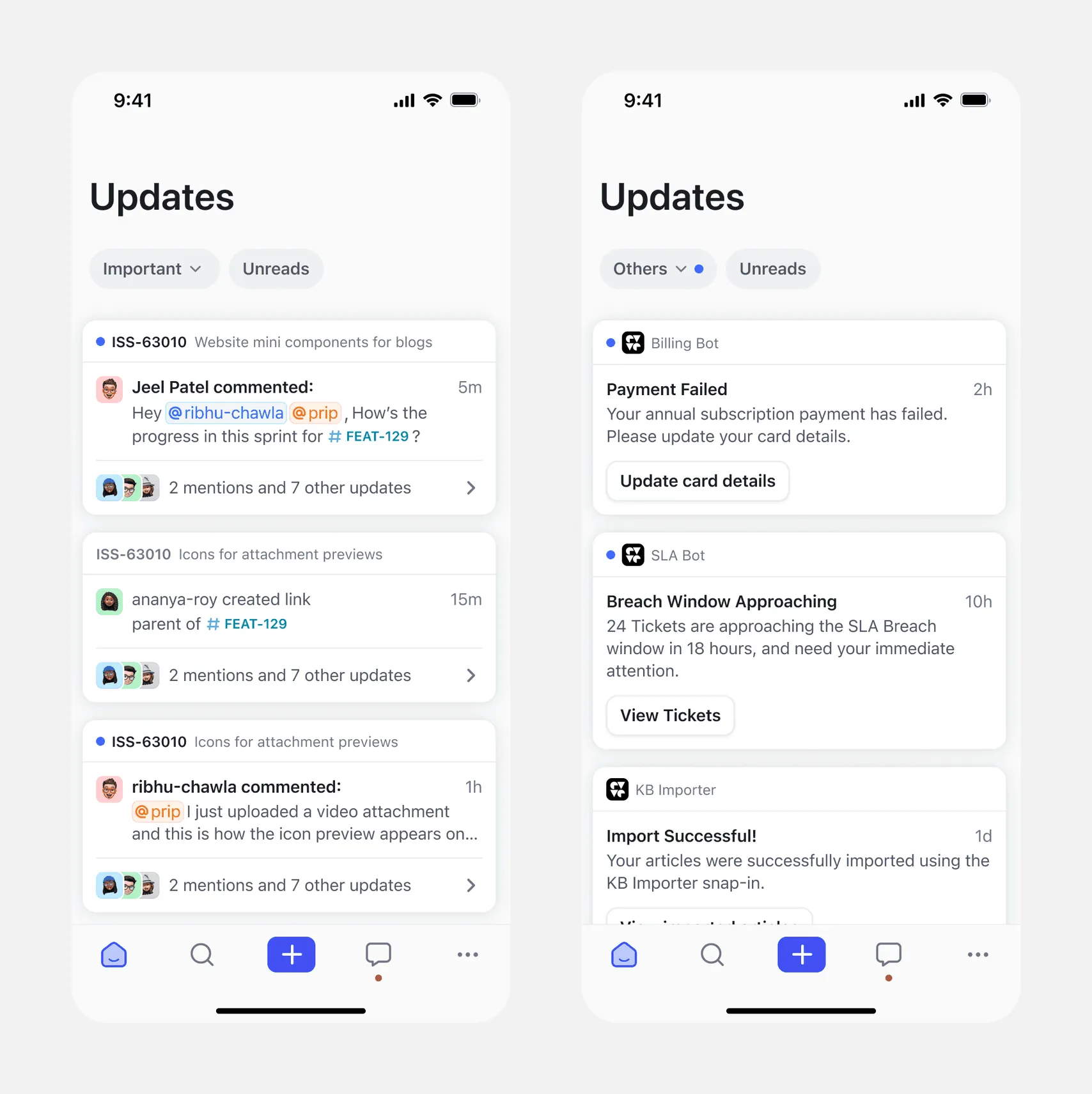 Update cluster list