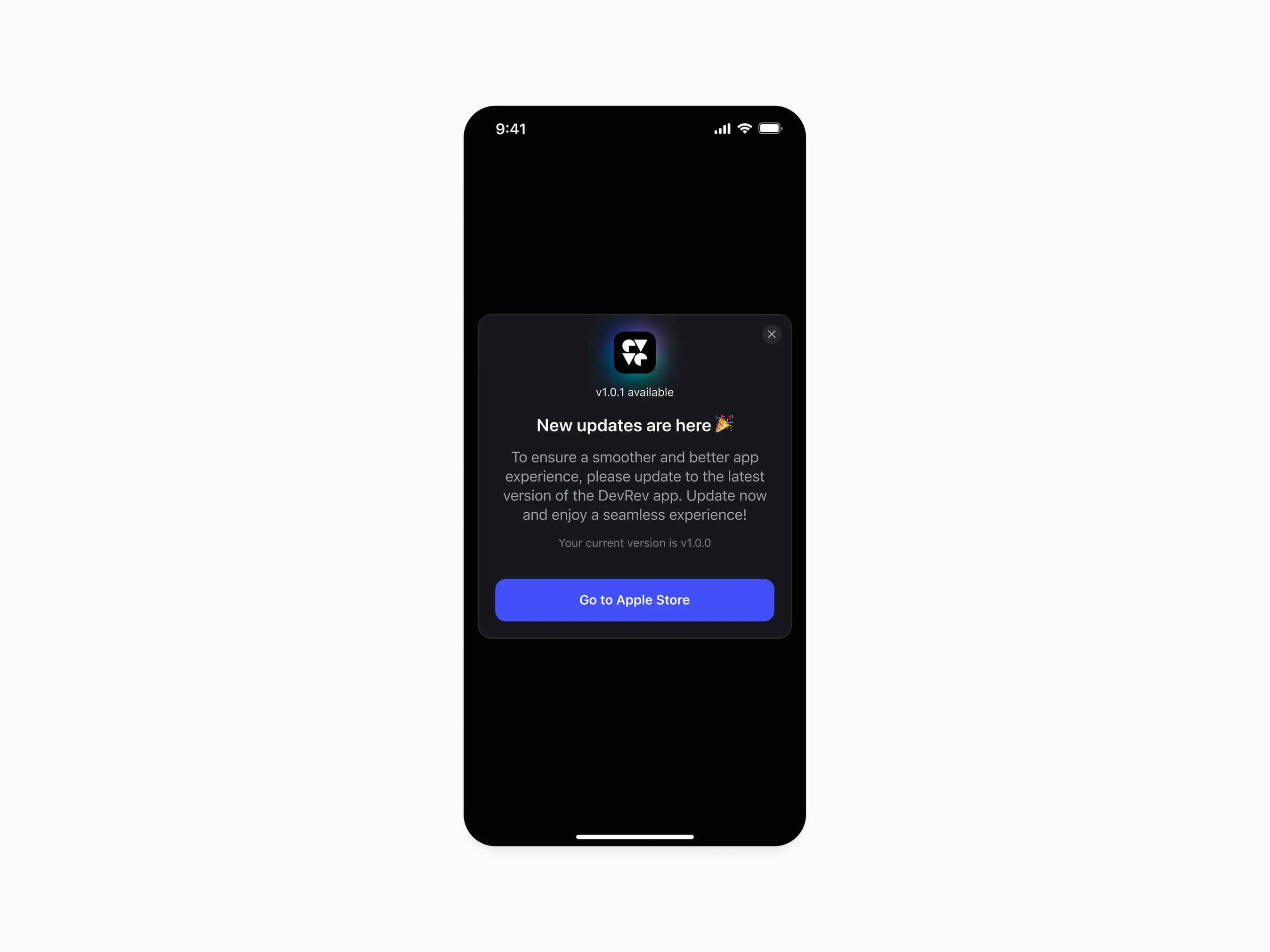 DevRev Mobile – Force update