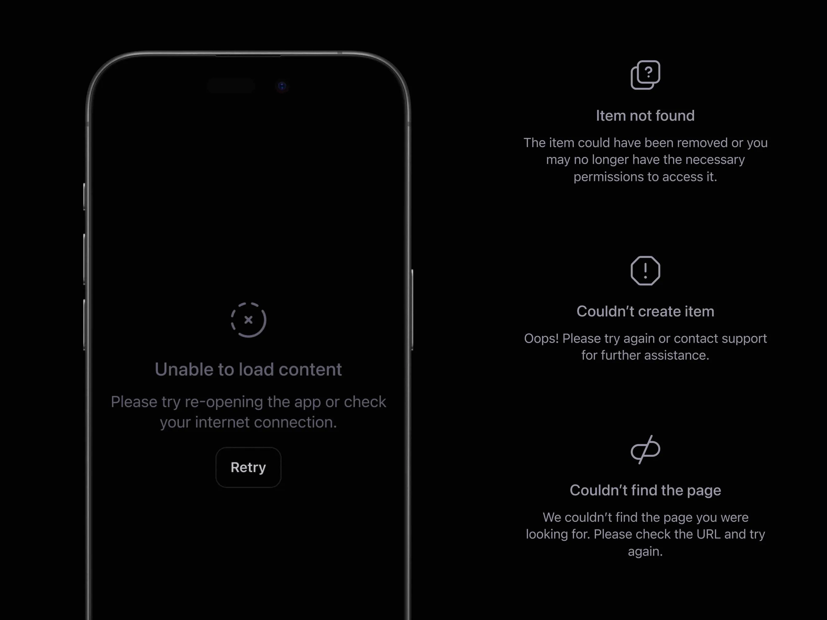 DevRev Mobile — Empty states