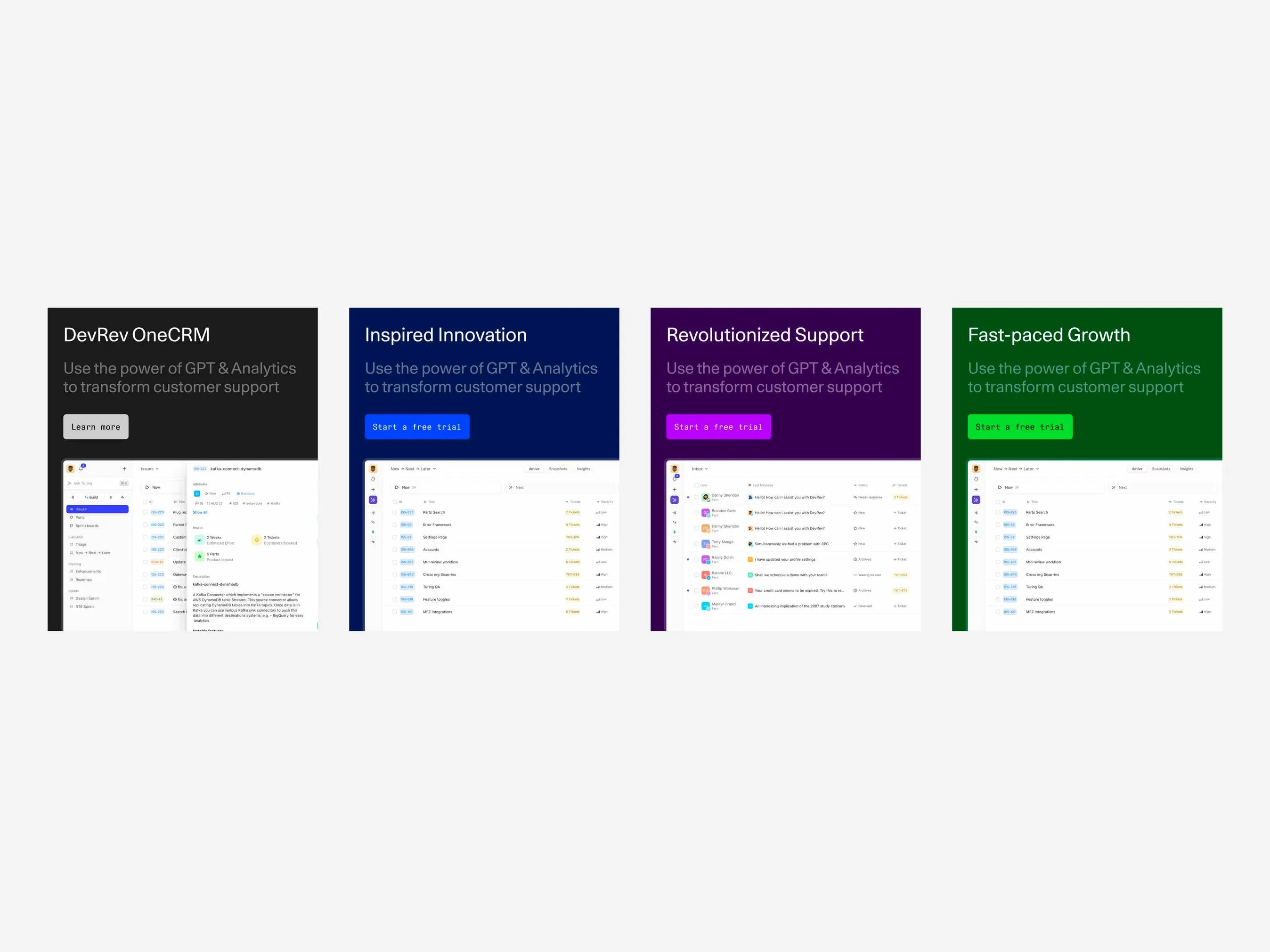 DevRev — CTA components
