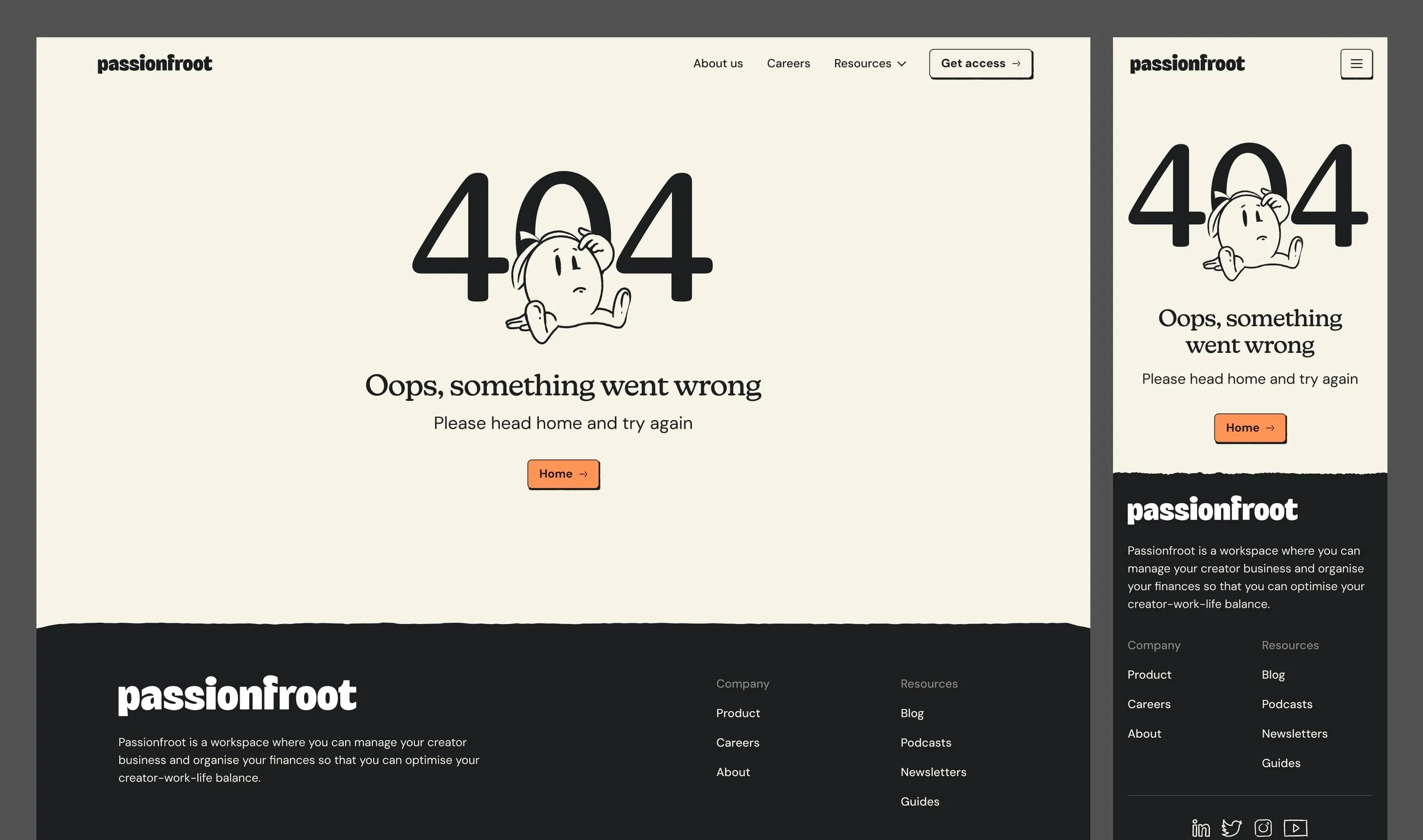 PassionFroot — 404