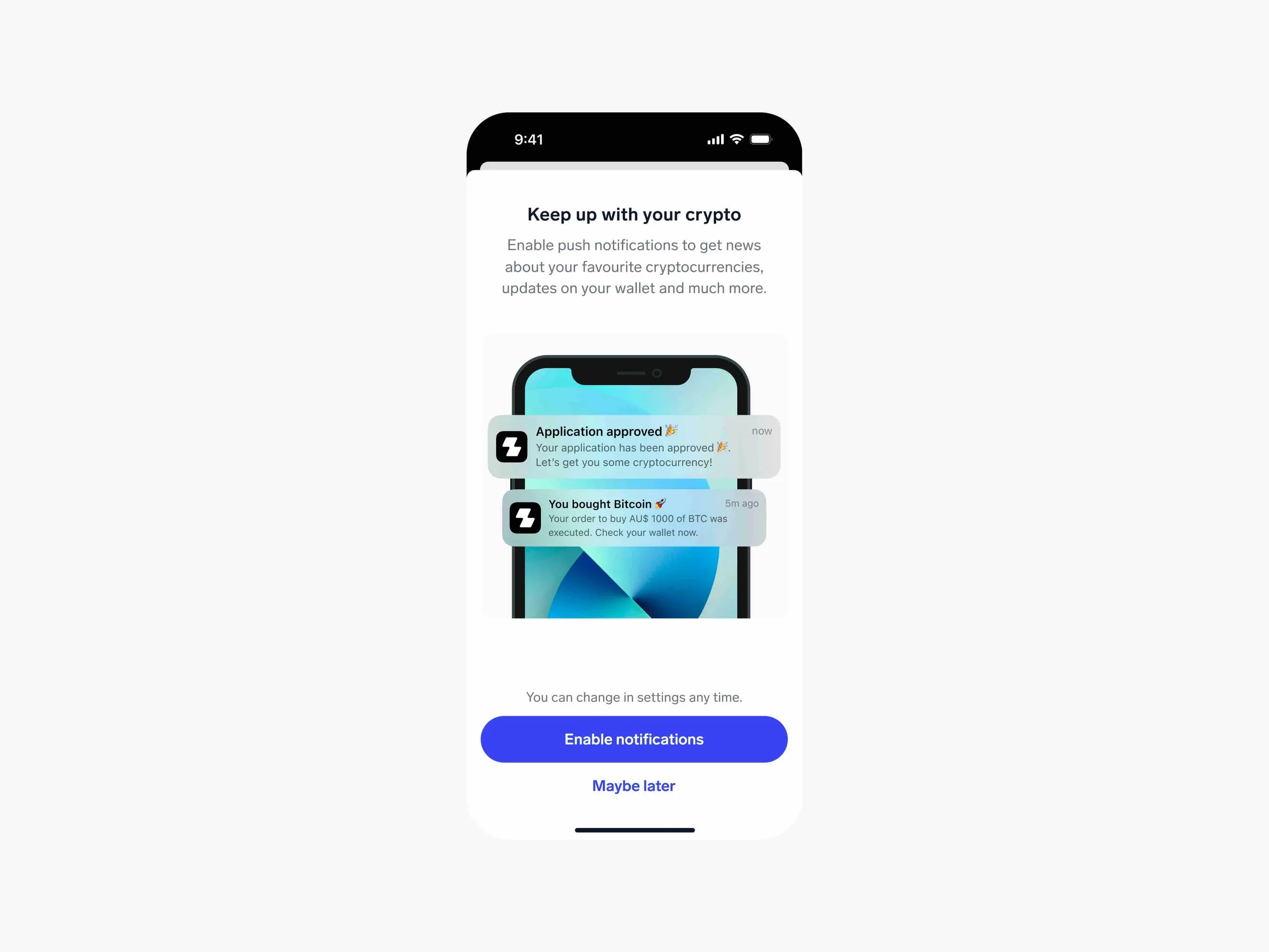 Zipmex — Notifications permission