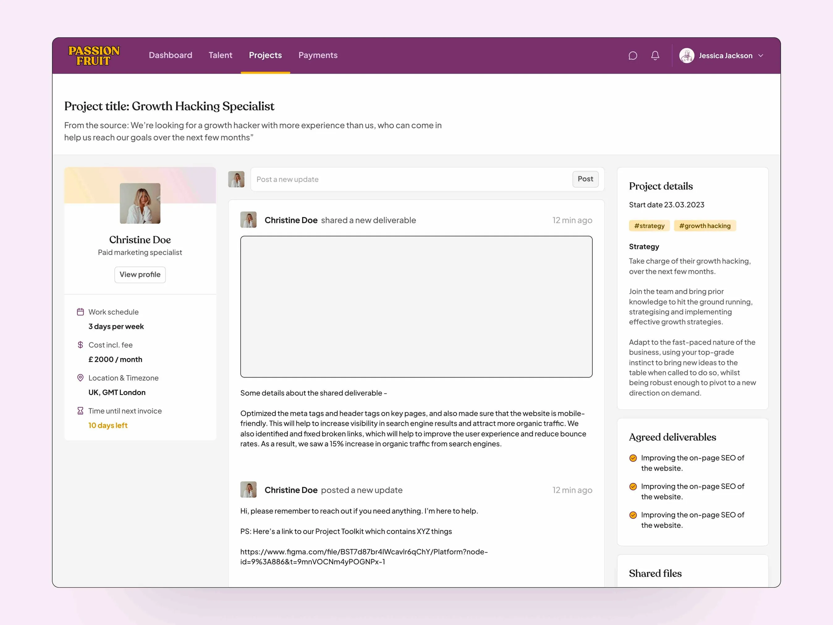 Passionfruit — Project Feed