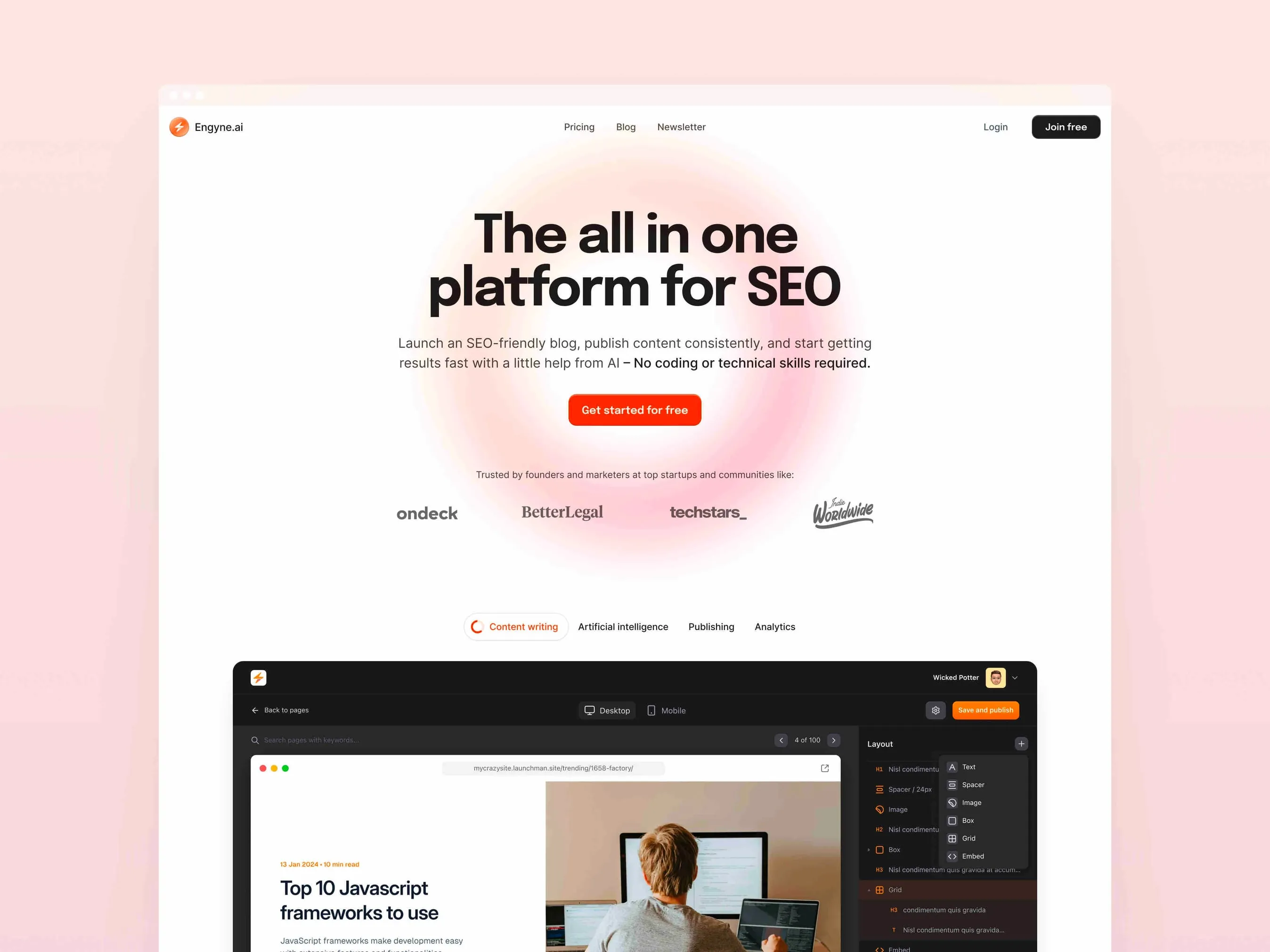 Engyne — Website