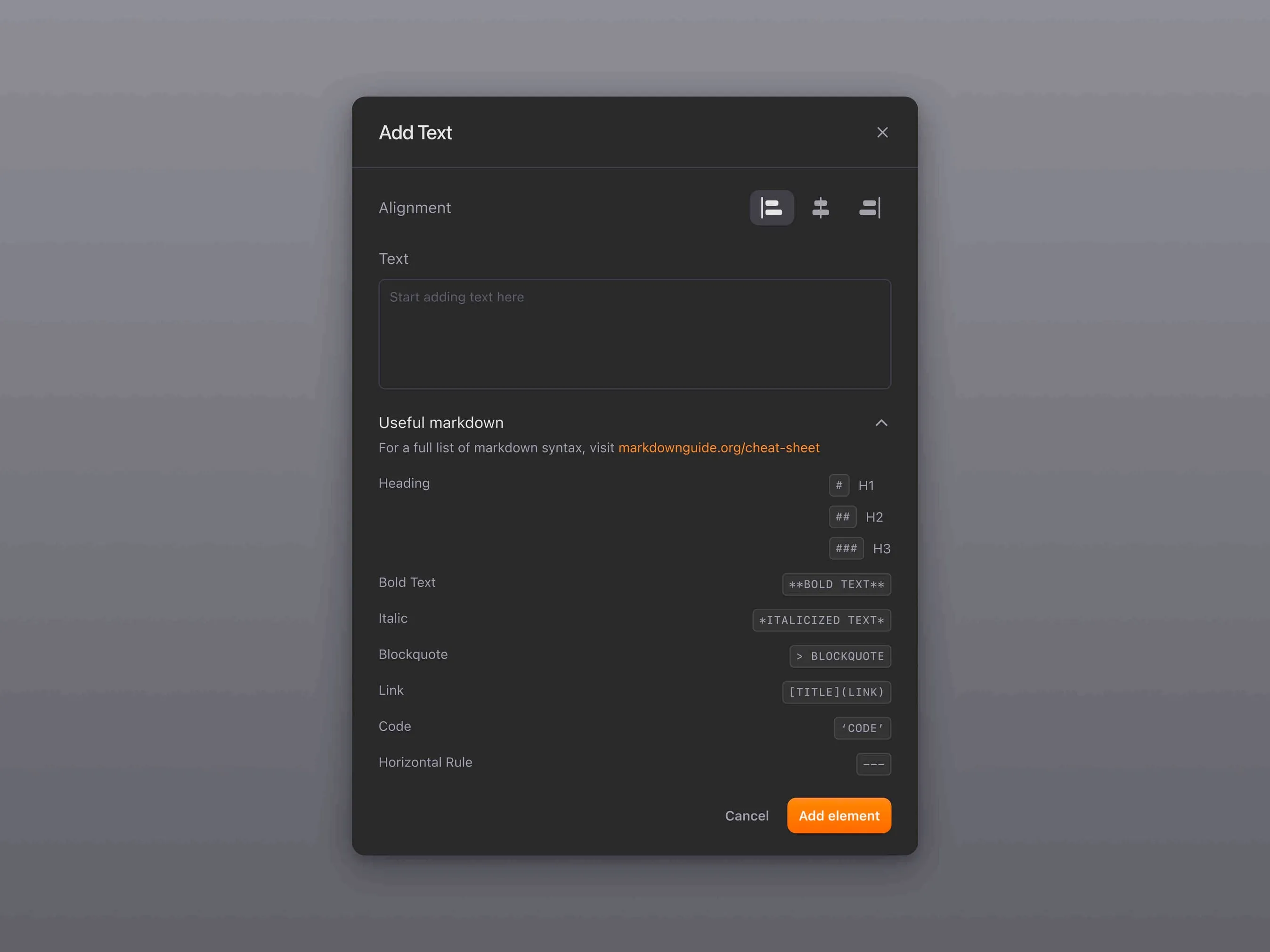 Engyne — Markdown suggestions